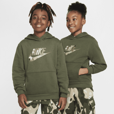 Boys green nike hoodie best sale